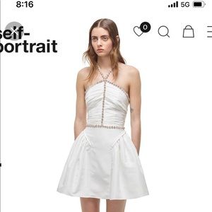 Self Portrait diamanté tafetta dress size 6/8